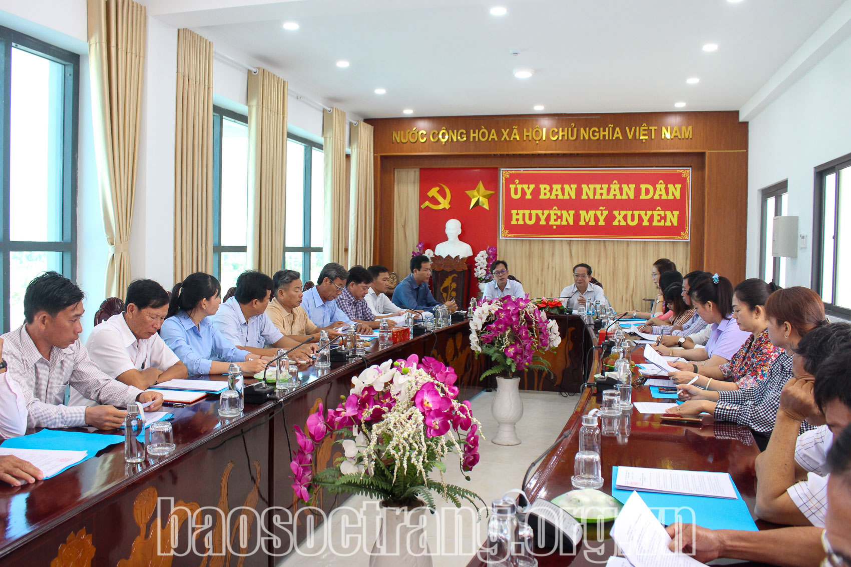 Kiểm tra công tác chỉ đạo, điều hành cải thiện Chỉ số PAPI tại huyện Mỹ Xuyên