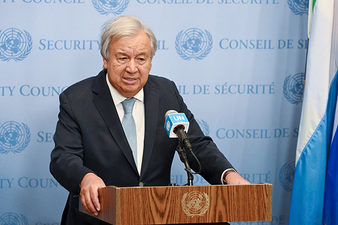 Tổng Thư ký LHQ bắt đầu chuyến công du dài ngày đến khu vực châu Á - Thái Bình Dương