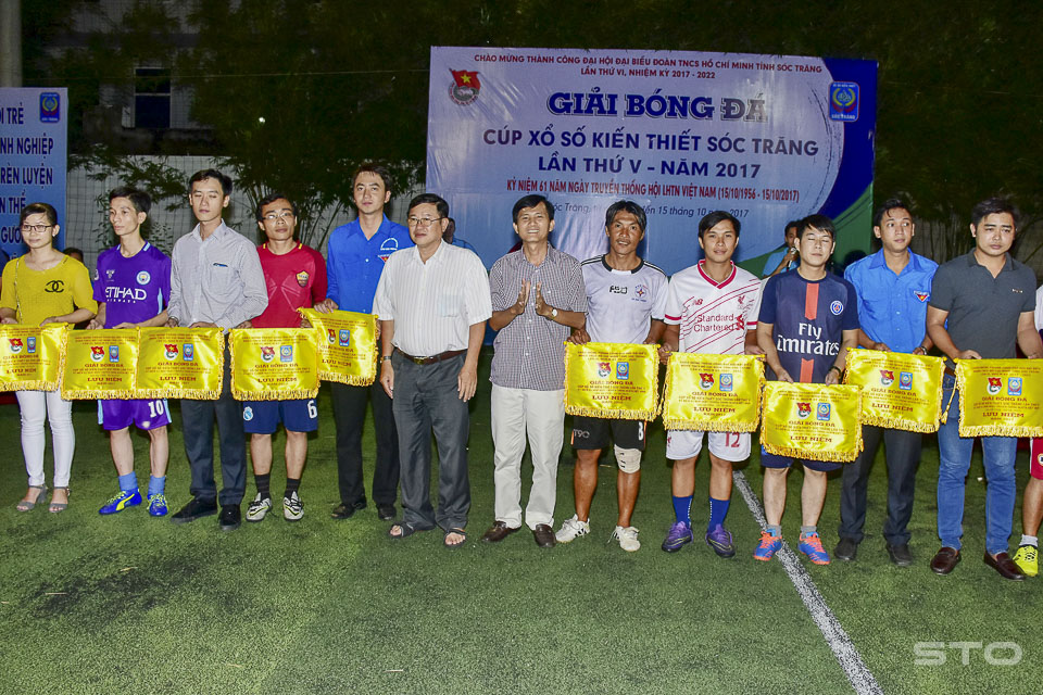 Có 14 đội tham gia Giải bóng đá nam cúp Xổ số kiến thiết Sóc Trăng lần thứ V