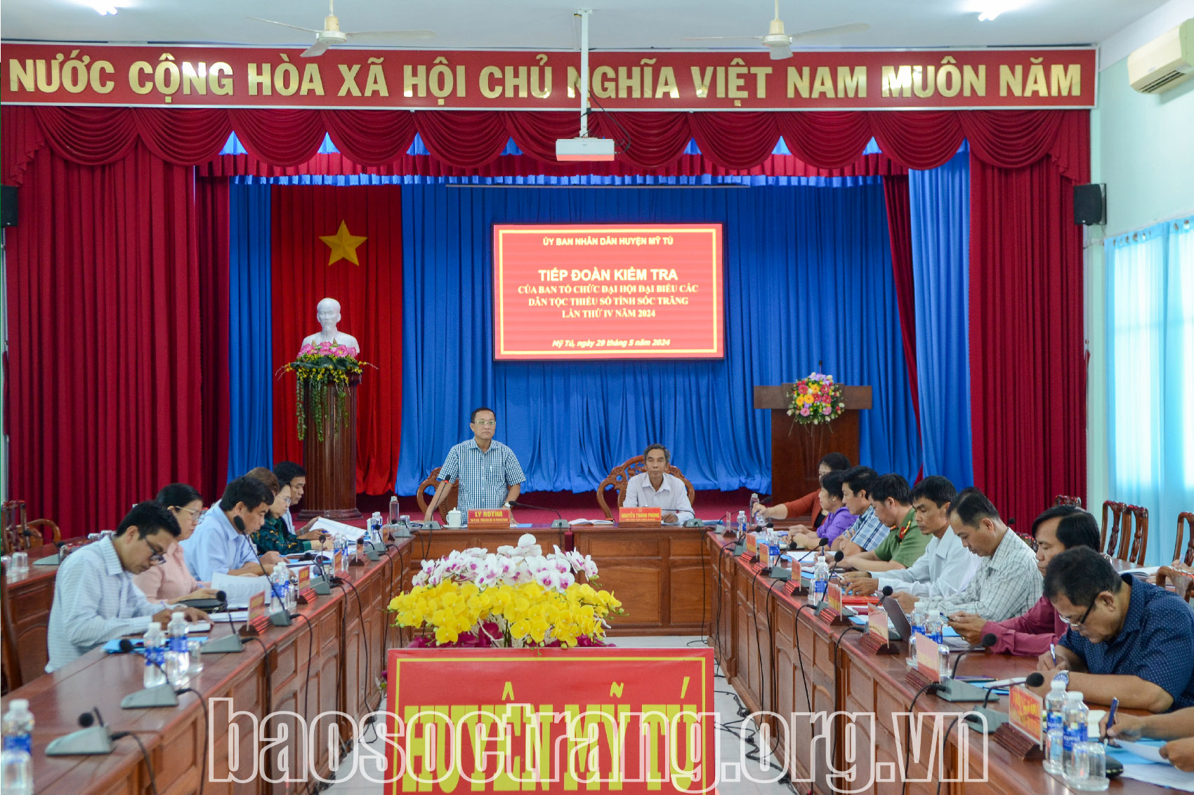 Kiểm tra công tác chuẩn bị tổ chức Đại hội đại biểu các dân tộc thiểu số huyện Mỹ Tú