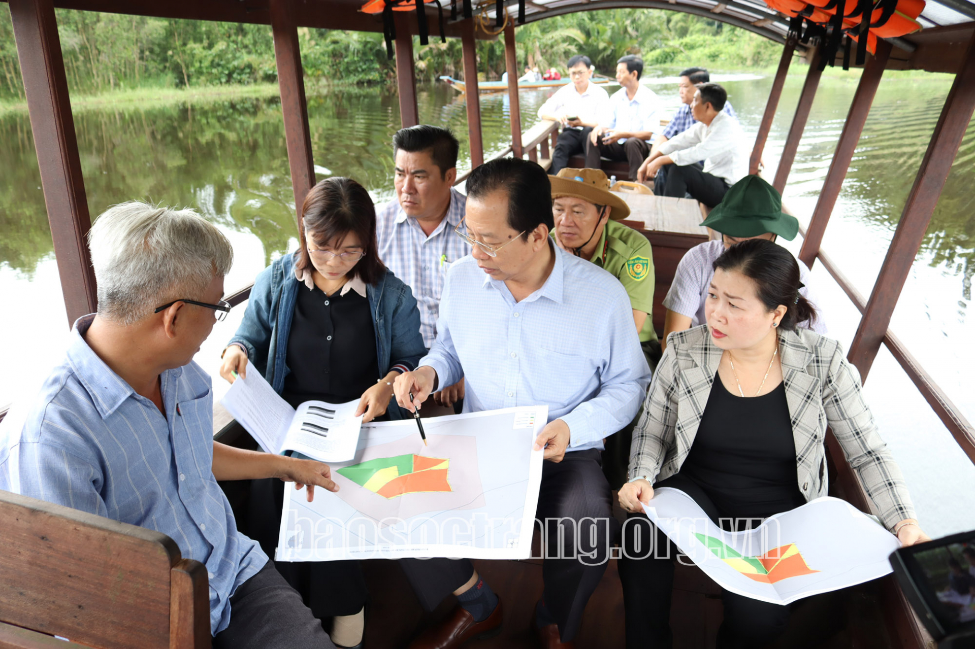 Lãnh đạo tỉnh khảo sát việc thực hiện 2 dự án thành lập khu bảo tồn đất ngập nước cấp tỉnh