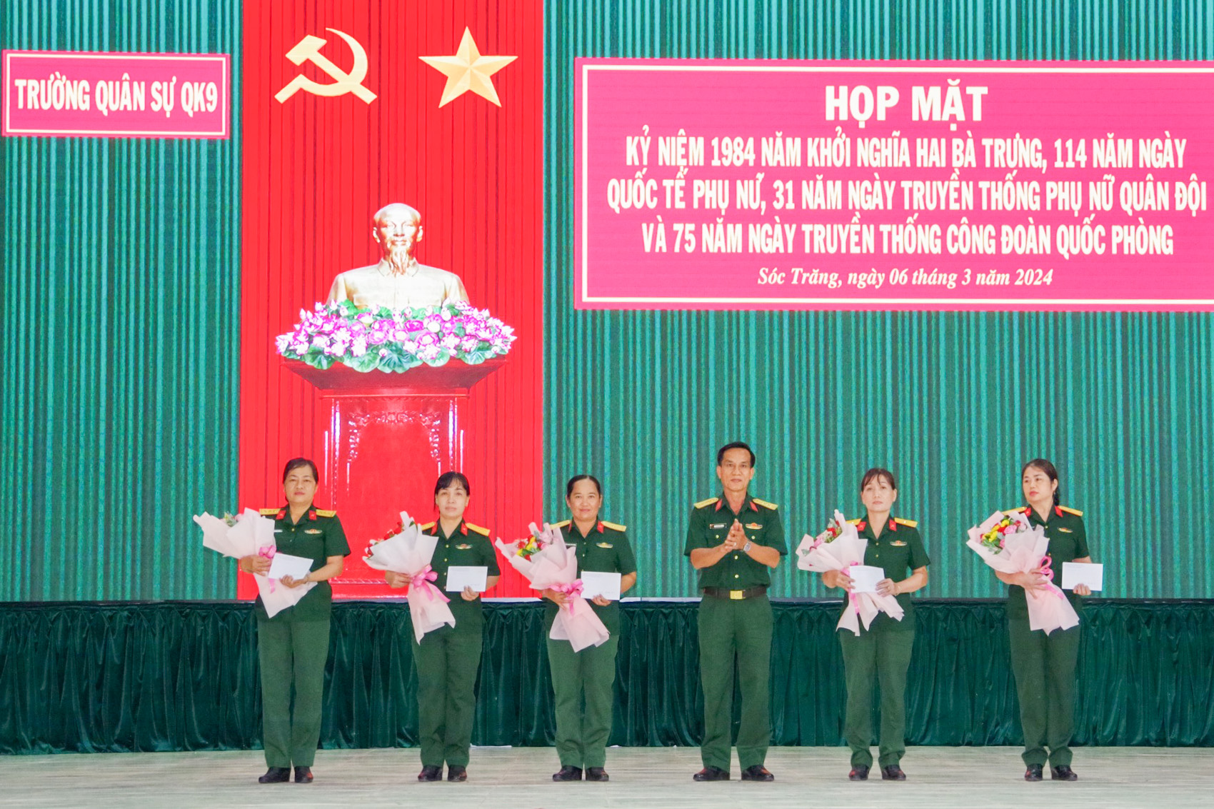 Trường Quân sự Quân khu 9 tổ chức họp mặt nhân kỷ niệm ngày Quốc tế Phụ nữ