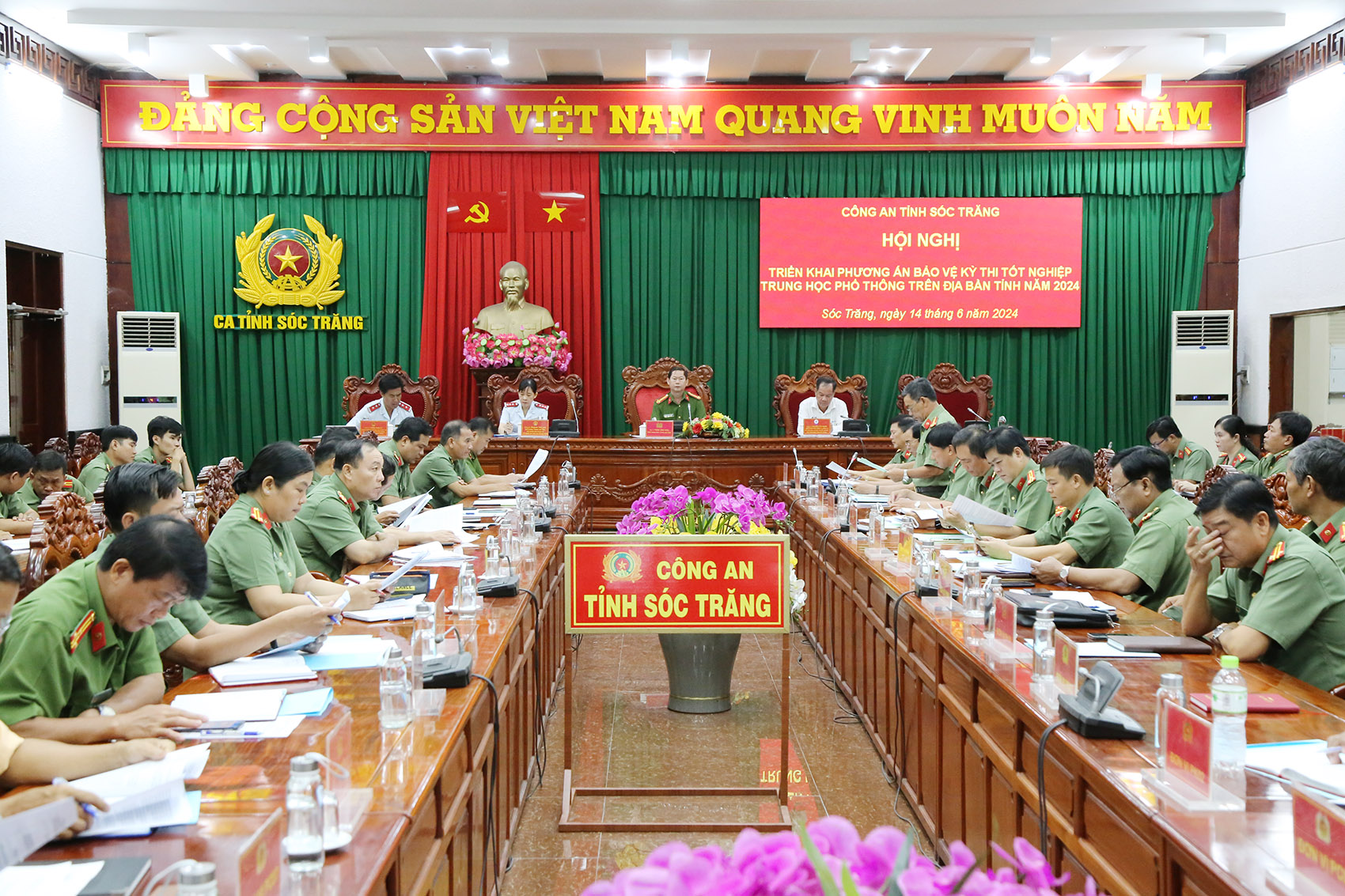 Công an Sóc Trăng triển khai phương án bảo vệ kỳ thi tốt nghiệp trung học phổ thông năm 2024