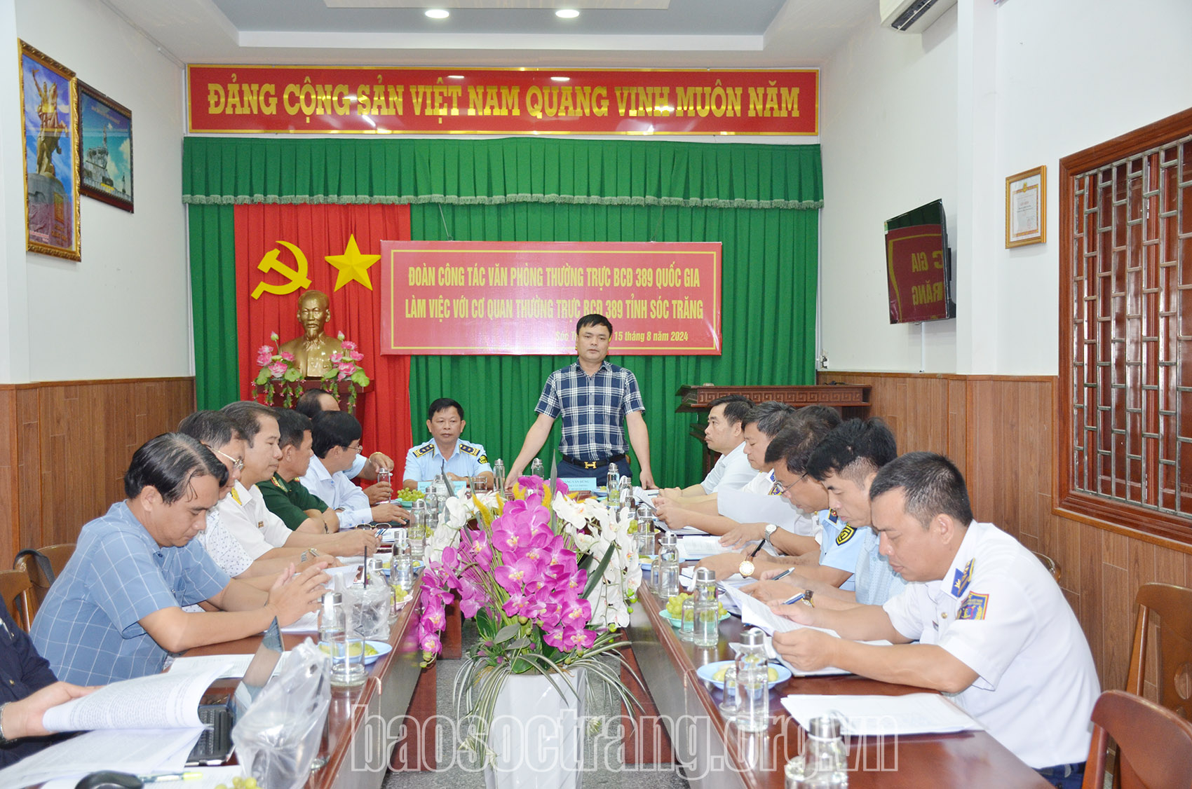 Văn phòng Thường trực Ban Chỉ đạo 389 quốc gia làm việc với cơ quan Thường trực Ban Chỉ đạo 389 tỉnh Sóc Trăng