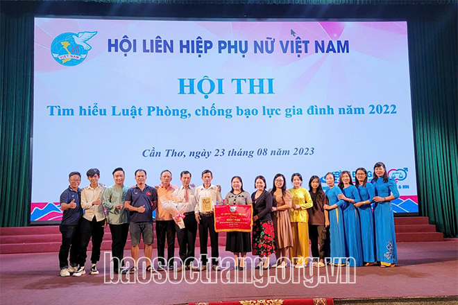Sóc Trăng đạt giải nhì cuộc thi tìm hiểu kiến thức phòng, chống bạo lực gia đình, khu vực miền Nam