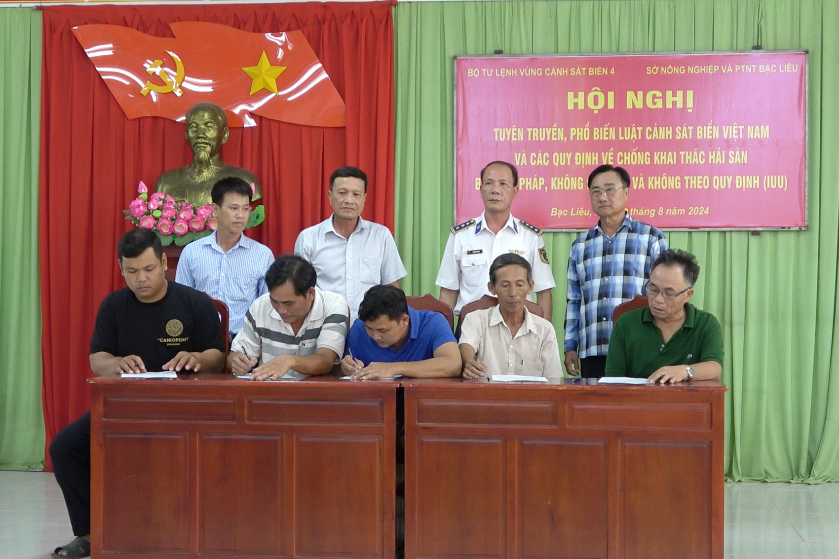 Bộ Tư lệnh Vùng Cảnh sát biển 4 phối hợp với tỉnh Bạc Liêu chung sức gỡ cảnh báo “thẻ vàng” của EC