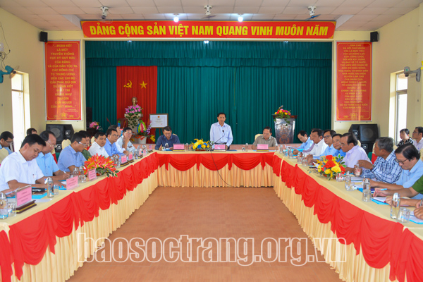 Khảo sát tình hình kinh tế - xã hội, an ninh trật tự và thực hiện 3 chương trình mục tiêu quốc gia tại xã Thạnh Phú