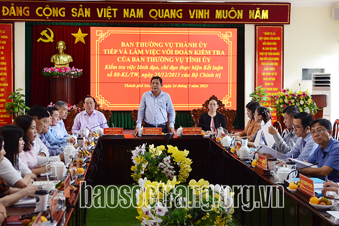 Tiếp tục quán triệt sâu sắc, triển khai thực hiện hiệu quả Kết luận số 80-KL/TW