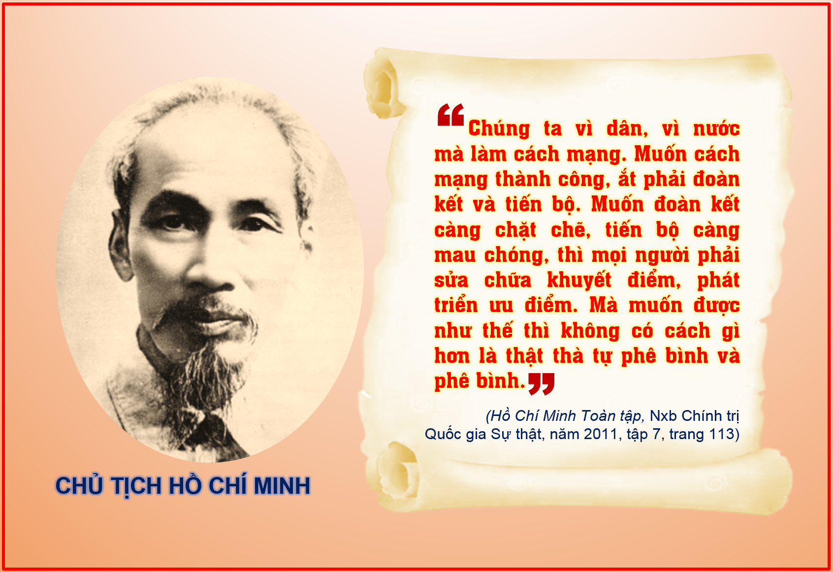 Nhớ Bác ngày này, năm xưa: “Phê bình”