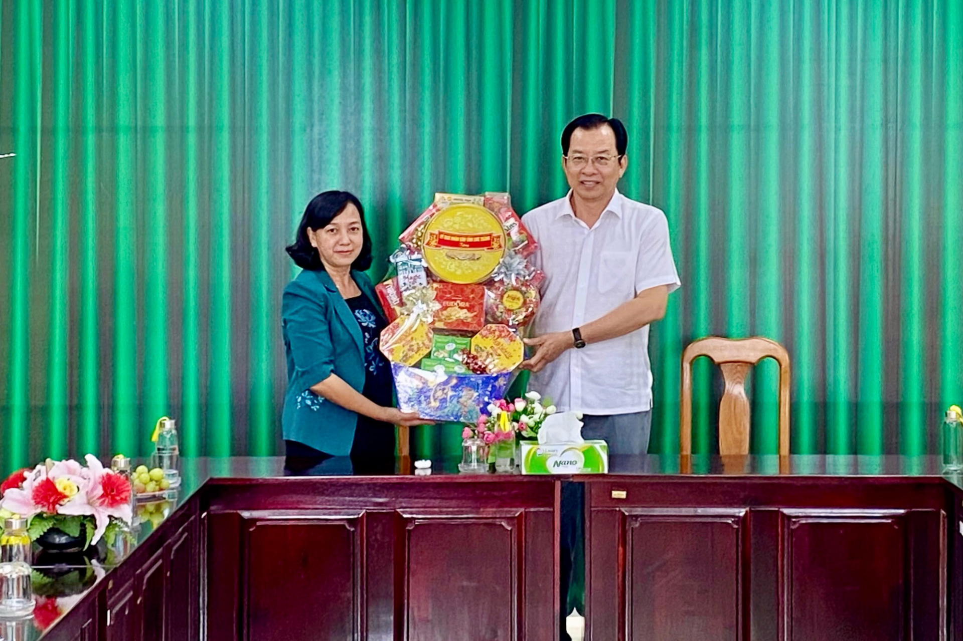 Hội Nông dân tỉnh Sóc Trăng tiếp đón các đoàn chúc Tết