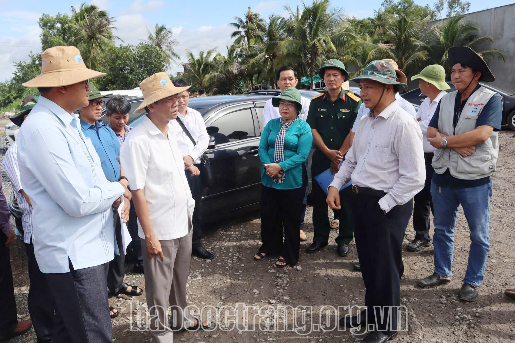 Khảo sát tình hình cung ứng vật liệu và tiến độ thực hiện Dự án thành phần 4, cao tốc Châu Đốc - Cần Thơ - Sóc Trăng