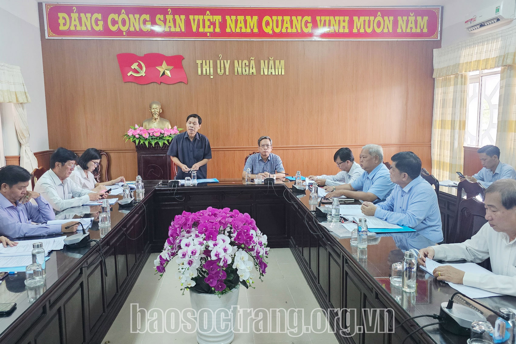 Chuẩn bị cho đại hội Mặt trận Tổ quốc Việt Nam thị xã Ngã Năm và huyện Thạnh Trị