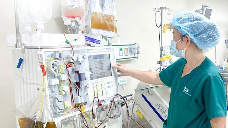 Thay huyết tương thể tích cao, cứu sống người bệnh suy gan tối cấp