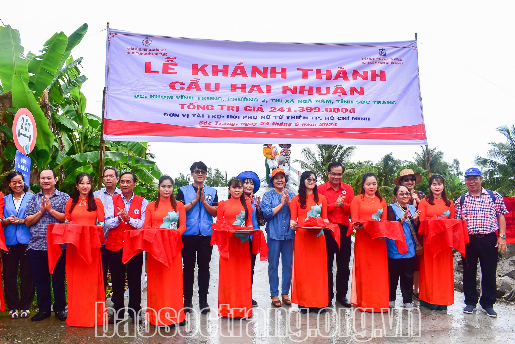 Khánh thành cầu Hai Nhuận trị giá trên 240 triệu đồng