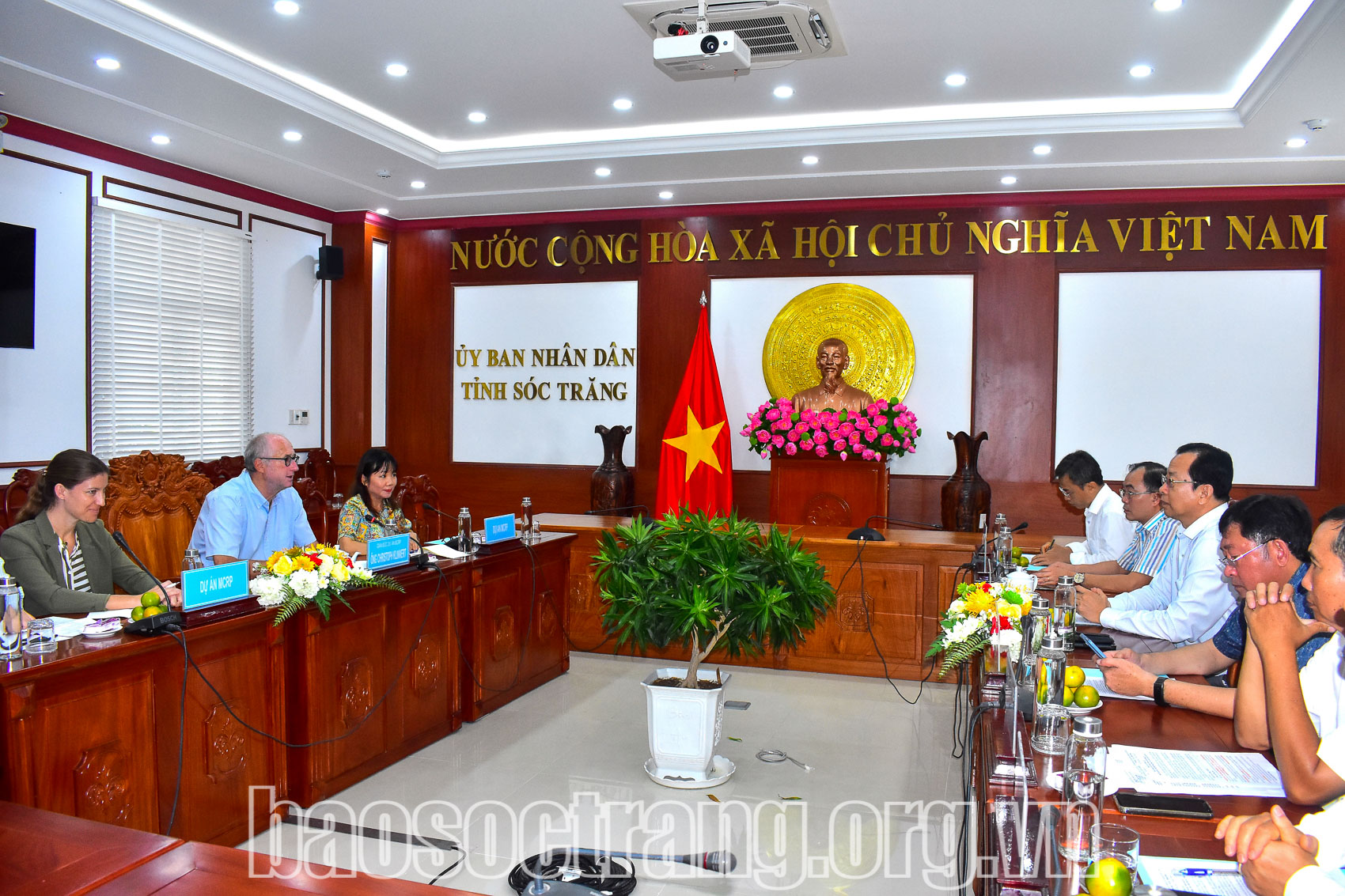 Lãnh đạo tỉnh Sóc Trăng tiếp và làm việc với Tổ chức Hợp tác Quốc tế Đức - GIZ