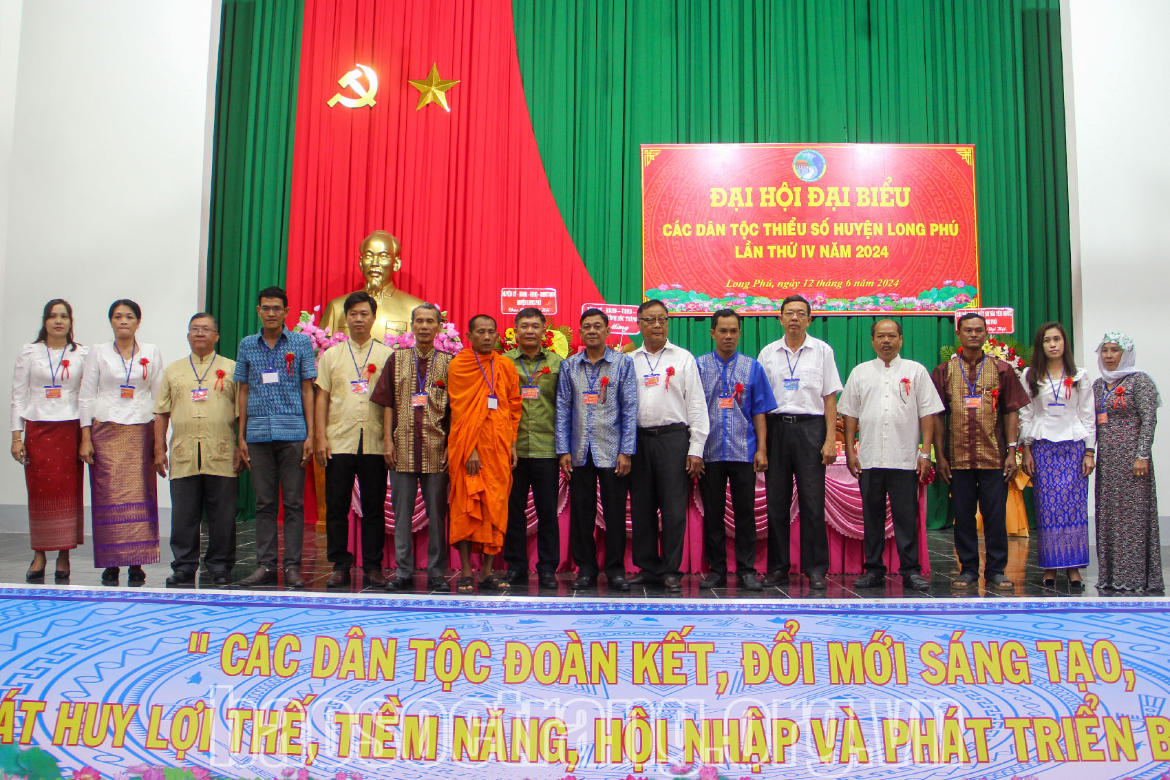 Đại hội đại biểu các dân tộc thiểu số huyện Long Phú lần thứ IV năm 2024 thành công tốt đẹp