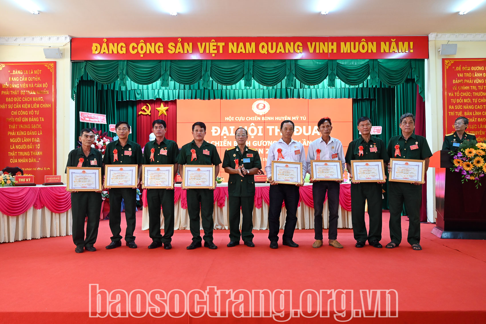 Đại hội thi đua Cựu chiến binh gương mẫu huyện Mỹ Tú lần thứ VII giai đoạn 2019 - 2024 thành công tốt đẹp